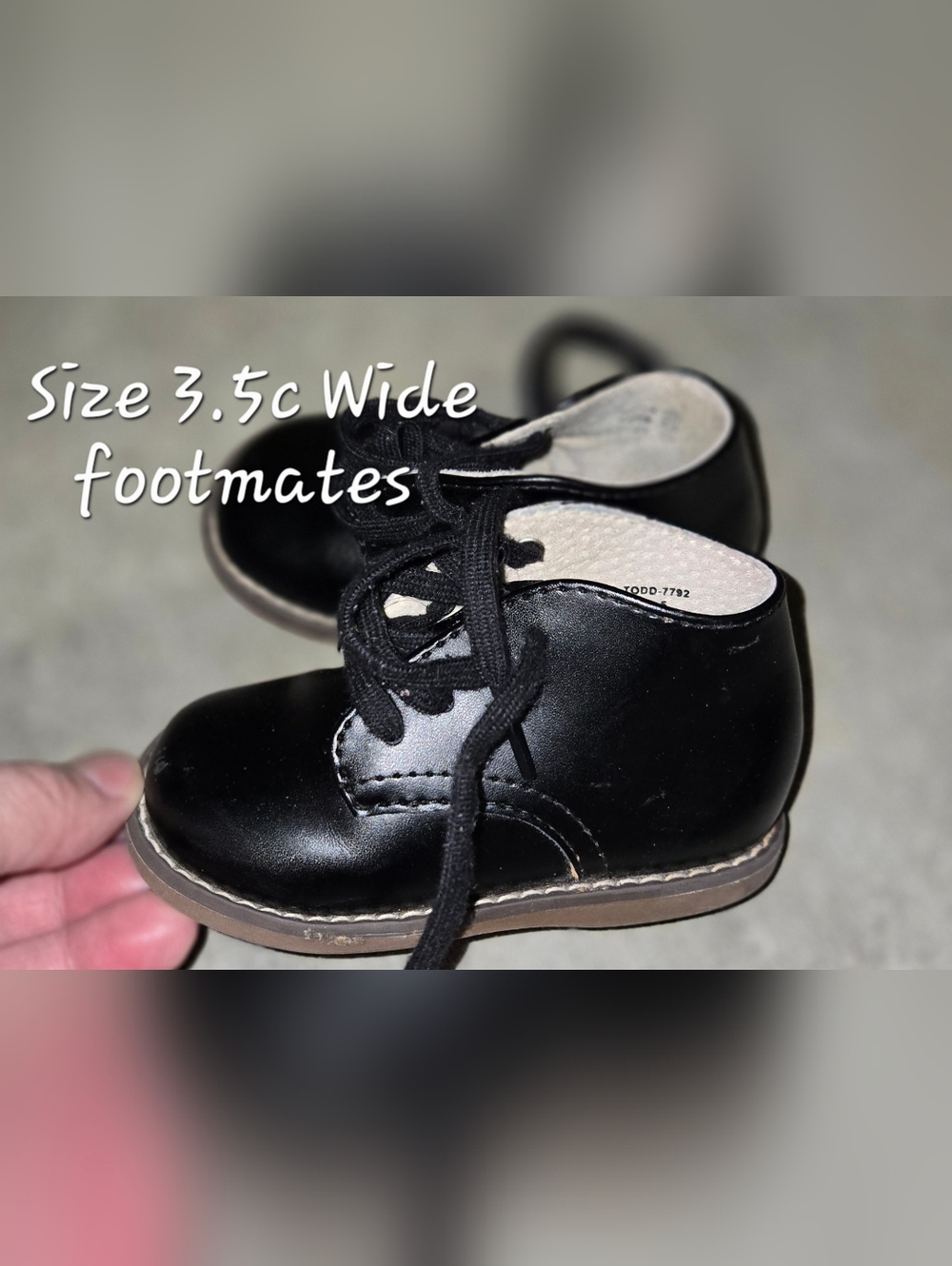 Toddler Black Walking Shoes